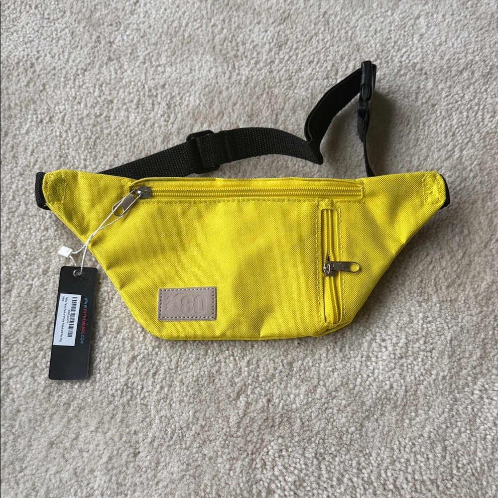 💥3/$20 Yellow Canvas Belt Bag by Extreme 80s